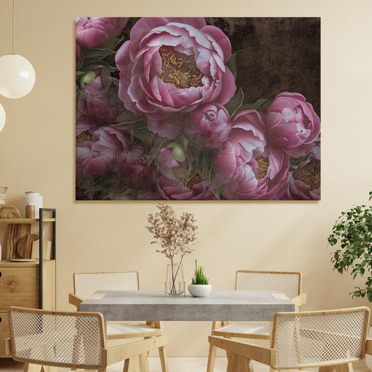 Pink Lotus Canvas Wall Art painting