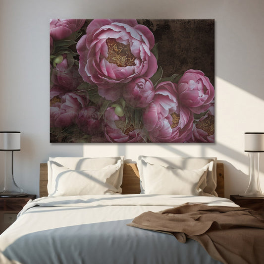 Pink Lotus Canvas Wall Art painting