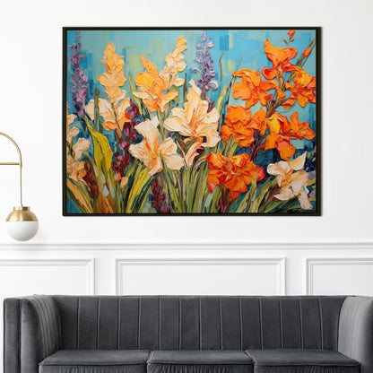 PAPER PLANE DESIGN Canvas Floral Wall Art: A Symphony of Nature's Elegance Large Size Canvas Framed Paintings For Living Room, Office, Home Decor. (FLWA12)