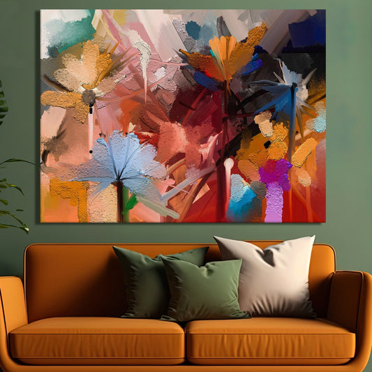 Abstract Colorful Oil Canvas Wall Art painting