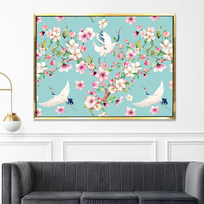 PAPER PLANE DESIGN Canvas Floral Wall Art: A Symphony of Nature's Elegance Large Size Canvas Framed Paintings For Living Room, Office, Home Decor. (FLWA14)