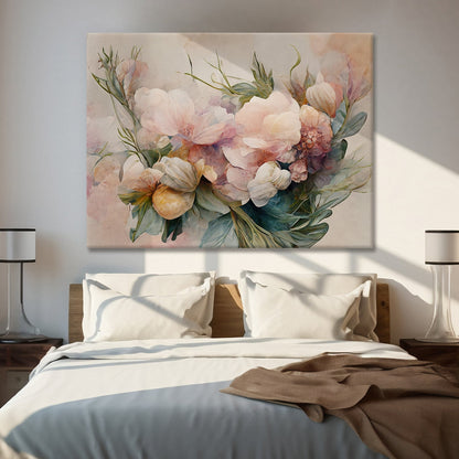peonies Canvas Wall Art Painting
