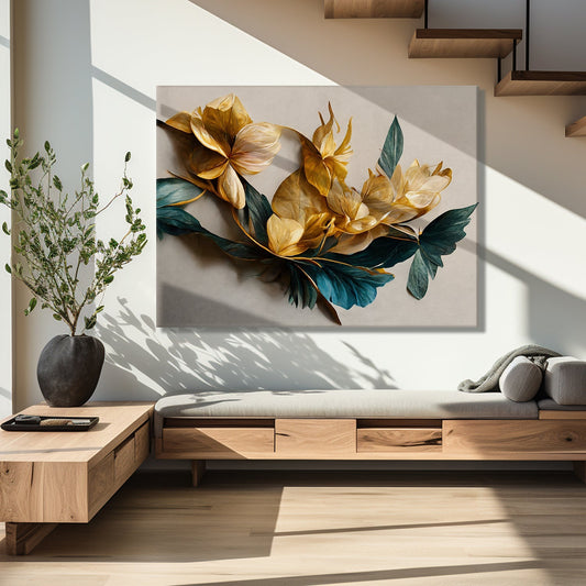 Croton plant Canvas Wall Art Painting
