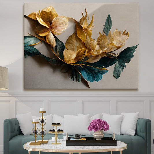 Croton plant Canvas Wall Art Painting