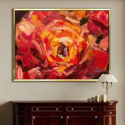 PAPER PLANE DESIGN Canvas Floral Wall Art: A Symphony of Nature's Elegance Large Size Canvas Framed Paintings For Living Room, Office, Home Decor. (FLWA18)