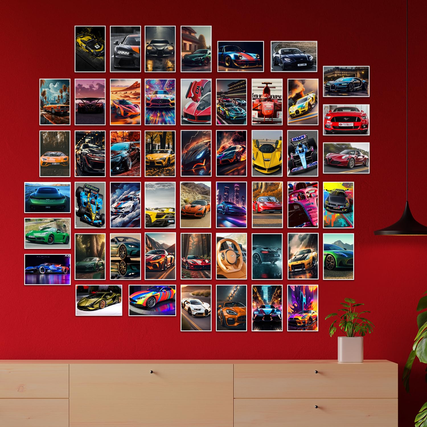 Cars Vintage Canvas Wall Art Painting