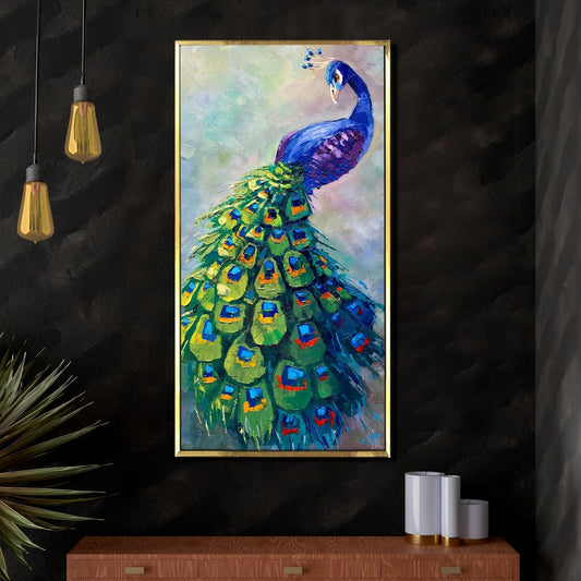 Peacock Vastu Canvas Wall Art Painting 