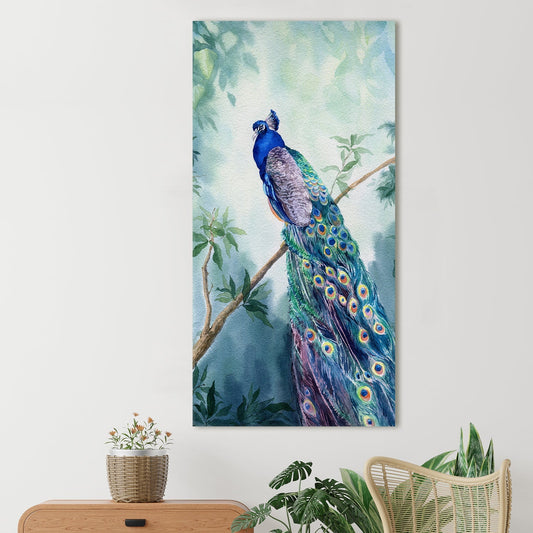 Peacock Vastu Canvas Wall Art Painting 