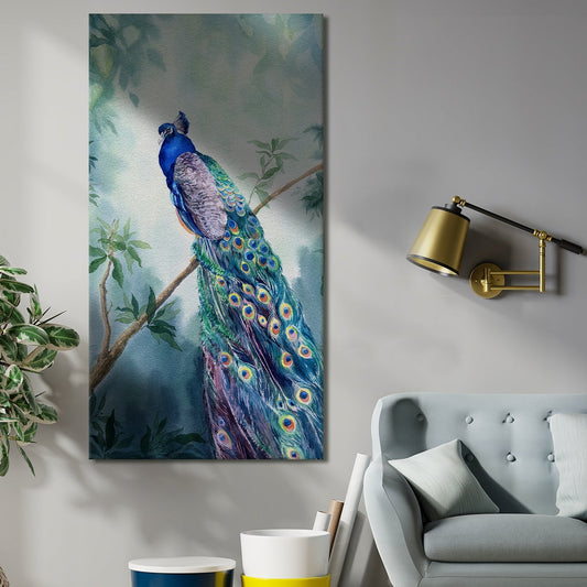 Peacock Vastu Canvas Wall Art Painting 