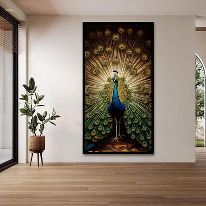 Peacock Vastu Canvas Wall Art For Home Decor