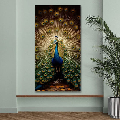 Peacock Vastu Canvas Wall Art For Home Decor