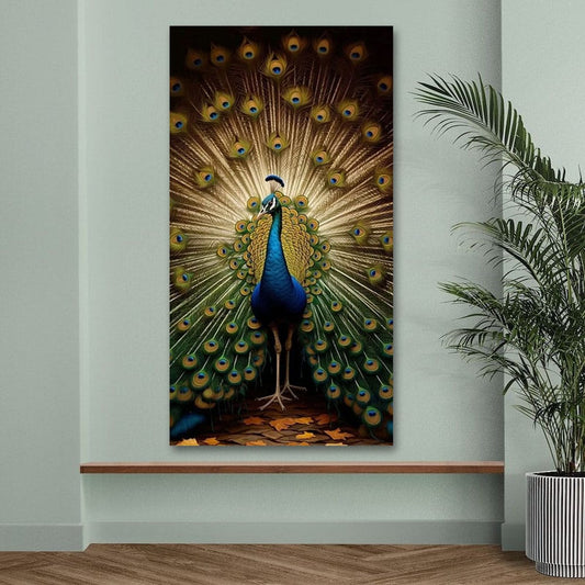 Peacock Vastu Canvas Wall Art For Home Decor