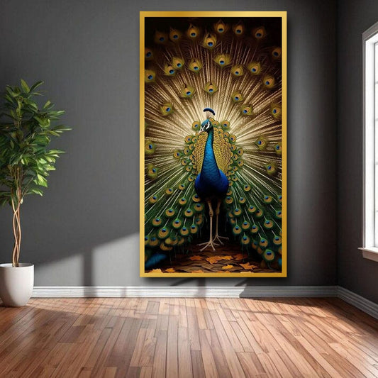 Peacock Vastu Canvas Wall Art For Home Decor