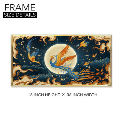 Feng Shui Phoenix Painting Canvas Wall Art Painting 