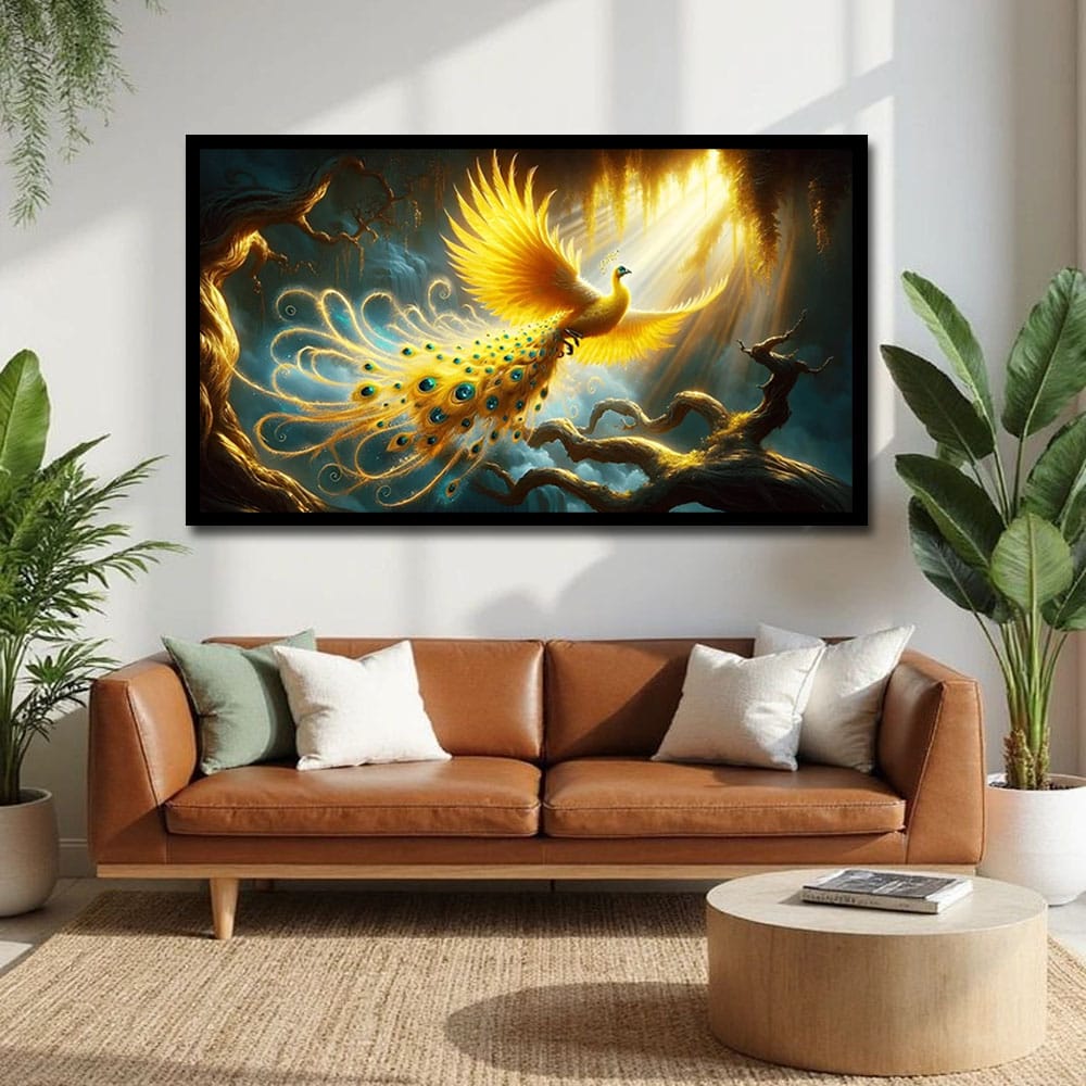 Fiery Phoenix Canvas Wall Art For Hotel And Kid's Room Decor