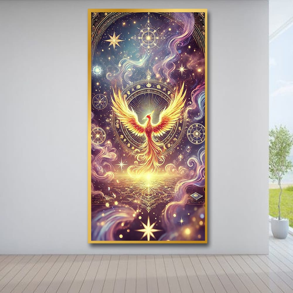 Fiery Phoenix Canvas Wall Painting For Bedroom And Kid's Room 