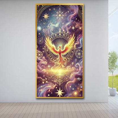 Fiery Phoenix Canvas Wall Painting For Bedroom And Kid's Room 