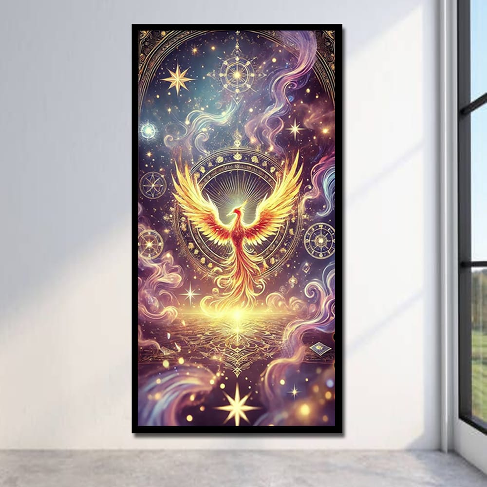 Fiery Phoenix Canvas Wall Painting For Bedroom And Kid's Room 