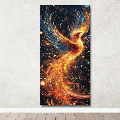 Fiery Phoenix Canvas Wall Painting For Bedroom And Kid's Room Decor
