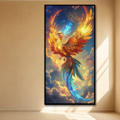Fiery Phoenix Canvas Wall Painting For Bedroom And Kid's Room Decoration
