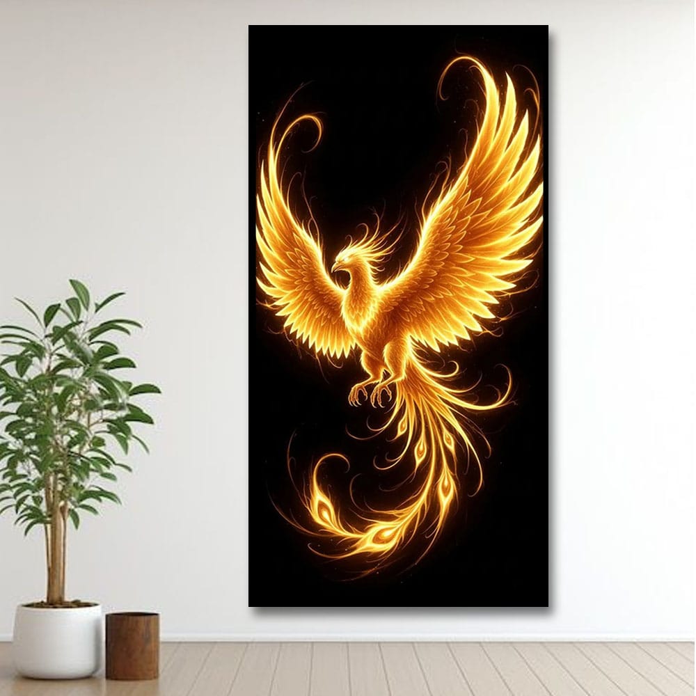Phoenix Canvas Wall Painting For Bedroom And Kid's Room Decoration