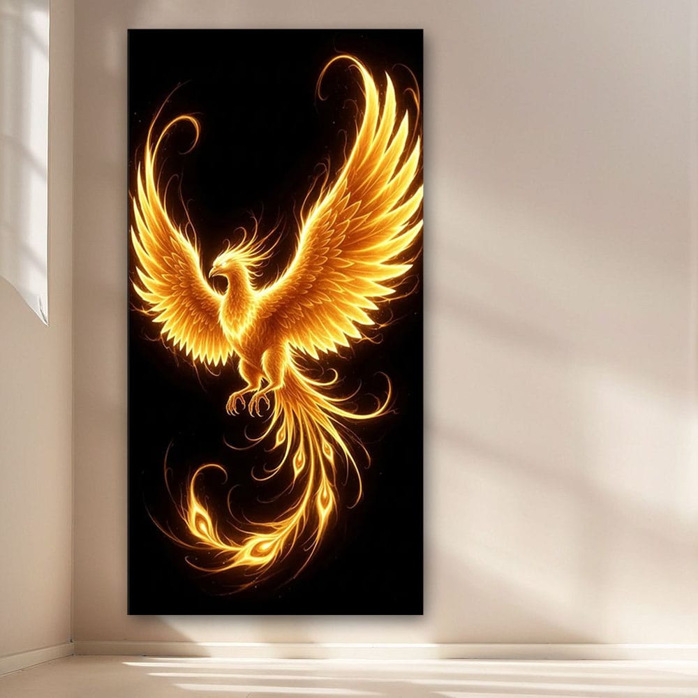 Phoenix Canvas Wall Painting For Bedroom And Kid's Room Decoration