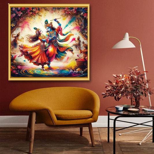 Radha Krishna Canvas Wall Painting 