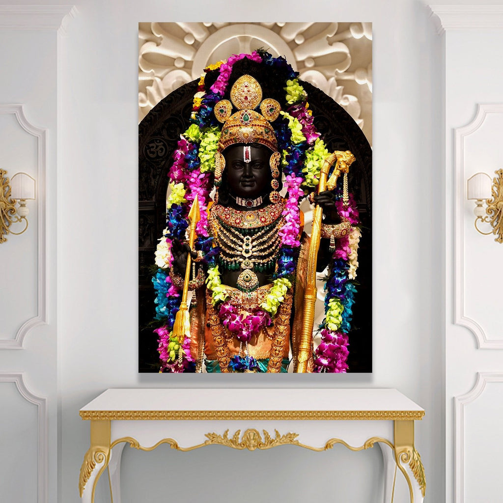  Ayodhya Ram Lalla Canvas Wall Art Painting 