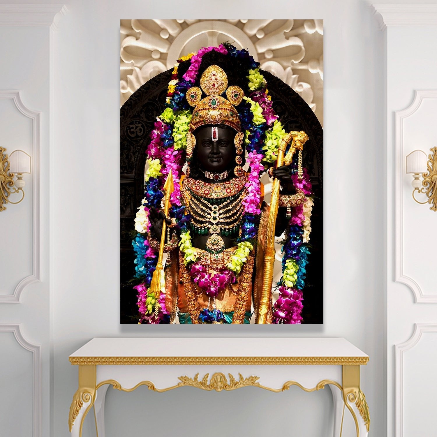  Ayodhya Ram Lalla Canvas Wall Art Painting 