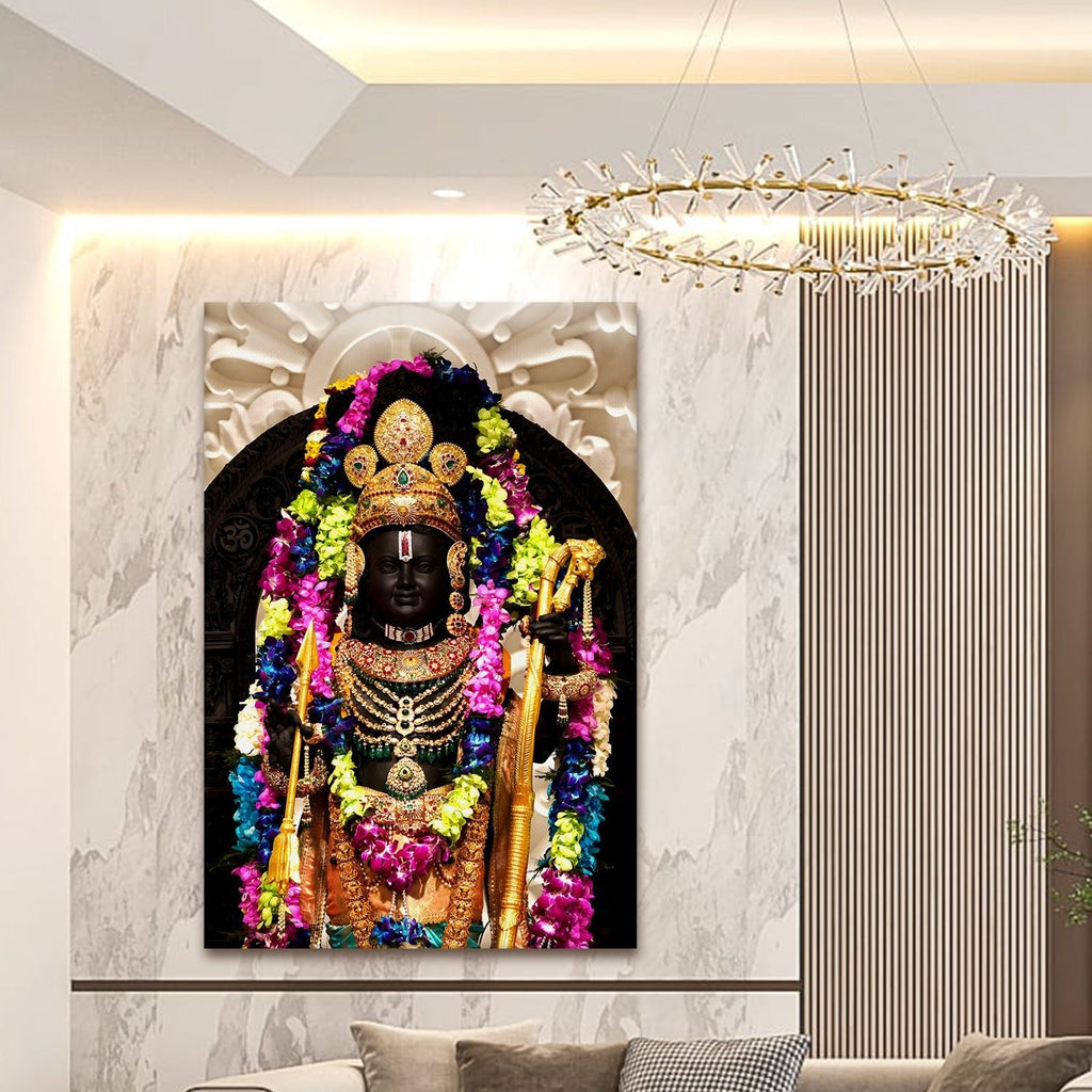  Ayodhya Ram Lalla Canvas Wall Art Painting 