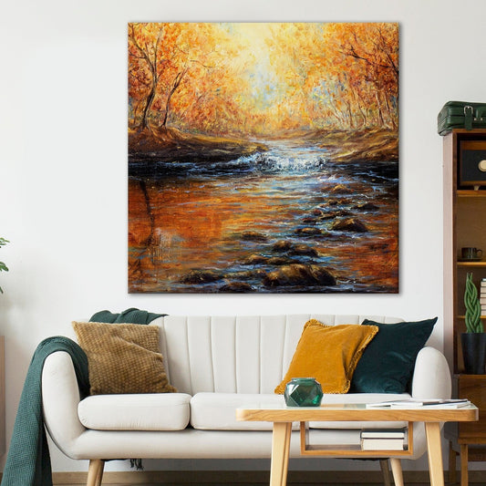  autumn forest Canvas wall art Paintings 