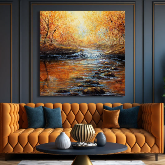  autumn forest Canvas wall art Paintings 