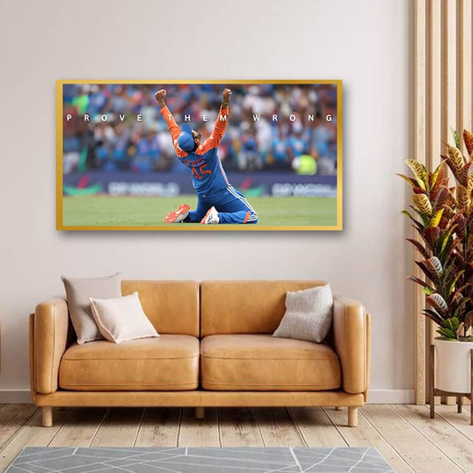 Rohit Sharma Canvas Sports Wall Art