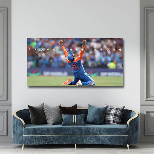 Rohit Sharma Canvas Sports Wall Art