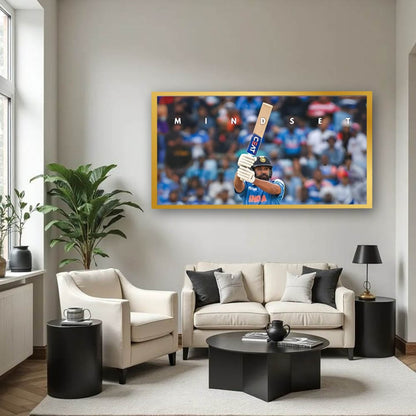 Rohit Sharma Canvas Sports Wall Art 