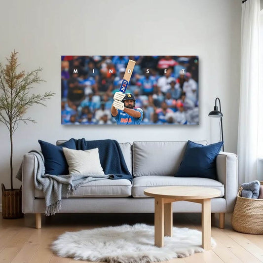 Rohit Sharma Canvas Sports Wall Art 