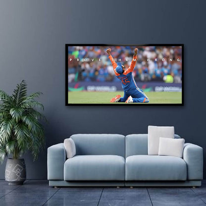 Rohit Sharma Canvas Sports Wall Art