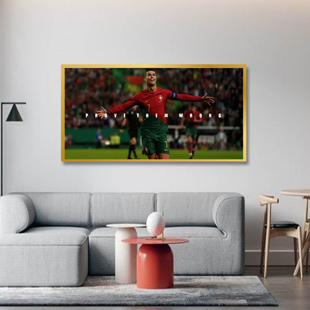 Ronaldo Canvas Wall Art for Sports Room