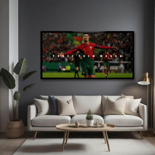 Ronaldo Canvas Wall Art for Sports Room