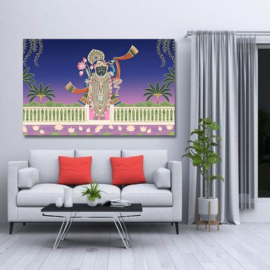 Shrinathji Pichwai Canvas Wall Painting For Living Room