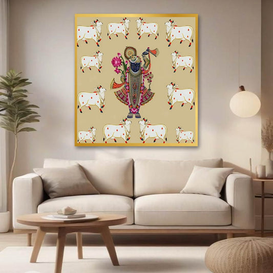 Shrinathji Pichwai Canvas Wall Painting