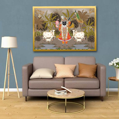 Shrinathji Pichwai Canvas Wall Art 