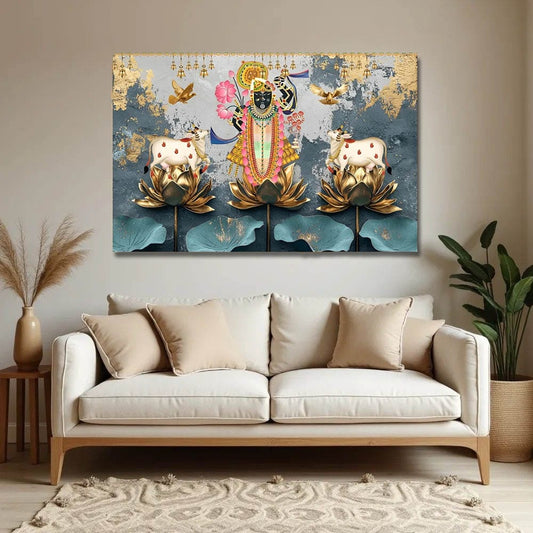 Shrinathji Pichwai Canvas Wall Art
