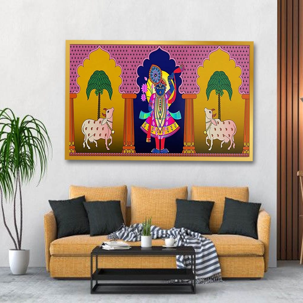 Shrinathji Pichwai Canvas Wall Painting 