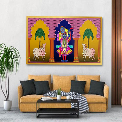 Shrinathji Pichwai Canvas Wall Painting 