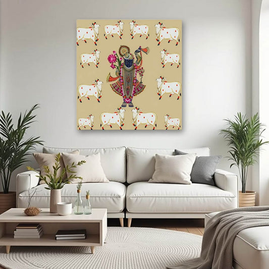 Shrinathji Pichwai Canvas Wall Painting