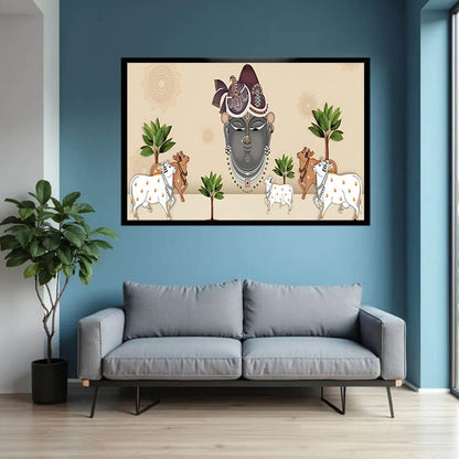 Shrinathji Pichwai Canvas Wall Painting
