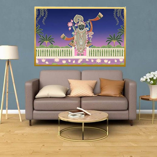 Shrinathji Pichwai Canvas Wall Painting For Living Room