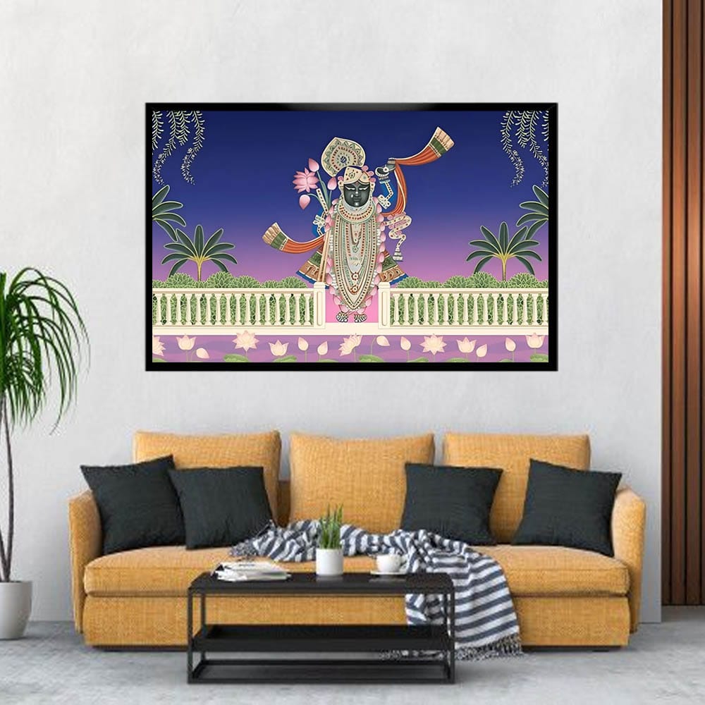 Shrinathji Pichwai Canvas Wall Painting For Living Room