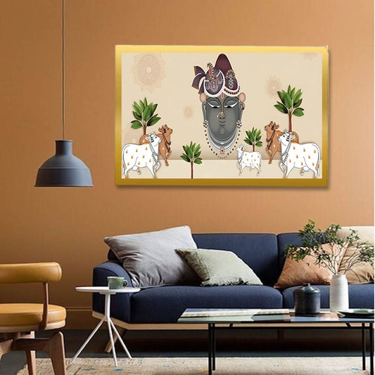Shrinathji Pichwai Canvas Wall Painting